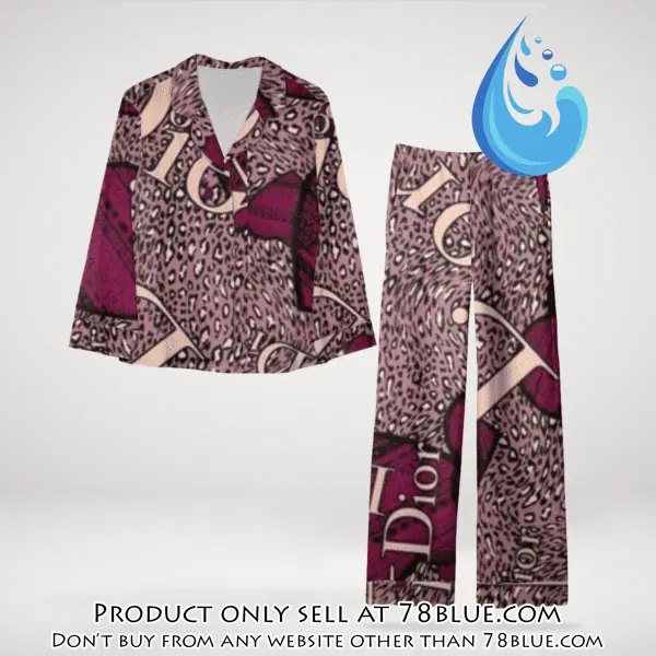 Trending luxury dior satin pajama set pjs1045 78b2038854